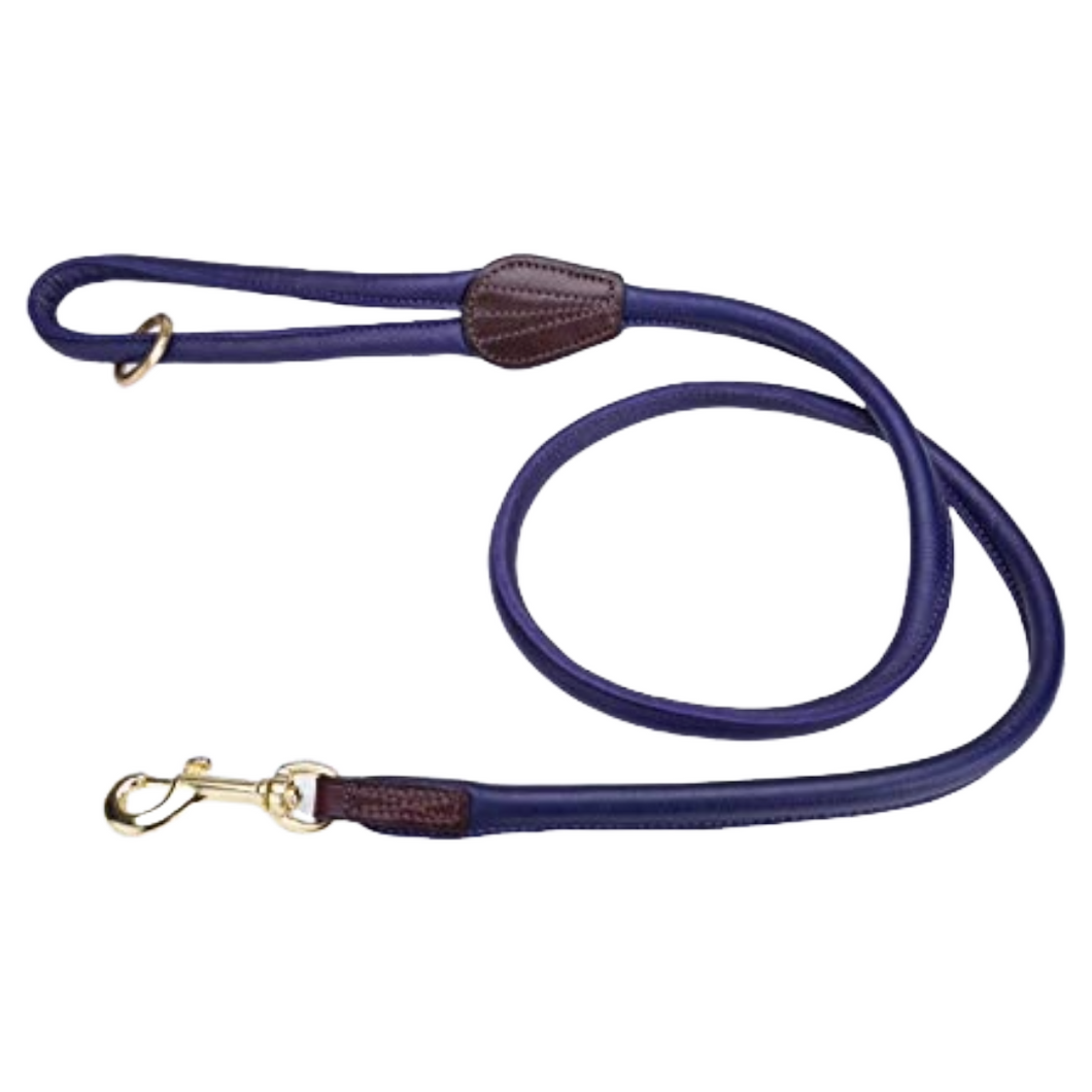 Pear Tannery Super Soft Rolled Leather Dog Lead