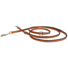 Pear Tannery Adjustable Training Flat Leather Dog lead 3/4"