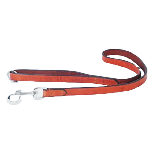 Pear Tannery Flat Leather Dog Lead 3/4