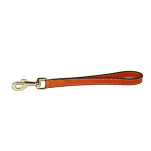 Pear Tannery Luxurious Leather Short Dog Lead 3/4"