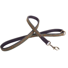 Pear Tannery Tweed Leather Fine Dog Lead 1/2"